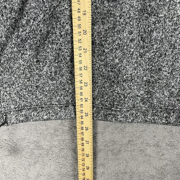 PINK Victoria's Secret Sweater Womens Medium Gray Marled Quarter Zip Pullover - Picture 7 of 11